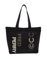 FRED PERRY LAUREL WREATH TOTE BAG BLACK L6280 TORBA