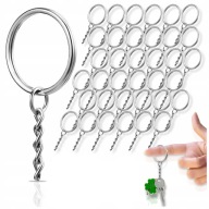 KULCSTARTÓ ALAP MEDÁL KÖR LÁNC 25mm 300DB