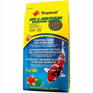 Tropical Koi&Goldfish Spirulina Sticks 50L Pokarm dla ryb OCZKO WODNE