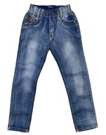 Spodnie JEANSY w gumkę SMALL BAS r 4 - 98/104 cm