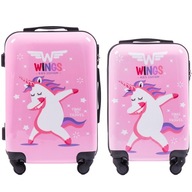 Zestaw walizek Dziecięcych z Jednorozcem S/XS Wings