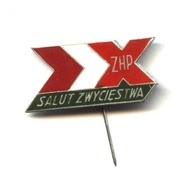 odznaka ZHP Harcerstwo SALUT ZWYCIĘSTWA