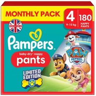 PAMPERS BABY-DRY PANTS 4 (9-15 KG) 180 SZT. IC188