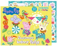 ŚWINKA PEPPA ZABAWA W KOLORY 50 NAKLEJEK PEPPA PIG