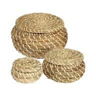 3x tkané koše z morskej trávy Ručne vyrábané ko