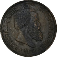 Moneta, Brazylia, Pedro II, 20 Reis, 1869, EF(40-4