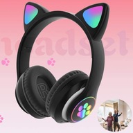 ZESTAW SŁUCHAWKOWY CAT EAR SŁUCHAWKI BEZPRZEWODOWE BLUETOOTH DLA DZIECI