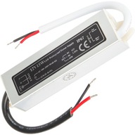 NAPÁJACÍ ZDROJ LED PÁSKY VODOTESNÝ IP67 12V 1,25A 15W SLIM SILNÝ
