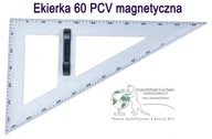 Ekierka trojuholník tabuľa 60° biela magnetická