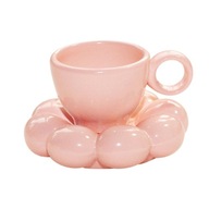 Mini domček pre bábiky Tea Cup Decor Viacúčelové kuchynské doplnky 1/12 ružové
