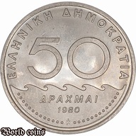 50 DRACHM 1980 GRECJA