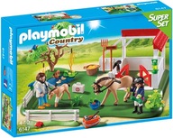 PLAYMOBIL Country Paddok Wybieg dla koni z boksem Stadnina Weterynarz 6147