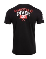 Potápačské tričko pre potápačov Mares SSI Master Diver L čierna potápačská móda