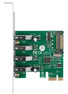 KARTA Sieciowa PCI EXPRESS LANBERG 4xUSB-A 3.1 Śledź LP