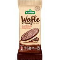 Wafle ryżowe z czekoladą deserową 60g