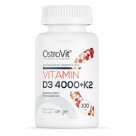 OstroVit witamina D3 4000 + K2 odporność 100 tab.