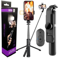 KIJEK DO SELFIE STICK TRIPOD STATYW z PILOTEM z LAMPA BLUETOOTH 104cm 360°