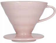 Dripper Hario ceramiczny Drip V60-02 różowy