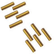 Końcówka linki hamulcowej przerzutki złota, długość 10mm