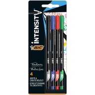 BIC INTENSITY FINE ZESTAW CIENKOPISÓW 4 KOLORY AST PODSTAWOWE 0,4MM