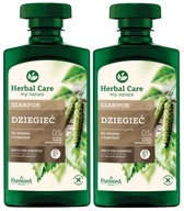 Zestaw SZAMPON DO WŁOSÓW DZIĘGIEĆ 330 ML HERBAL CARE Wydzielanie Sebum