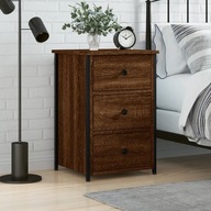 Nočný stolík hnedý dub 40x36x60 cm materiál drevo