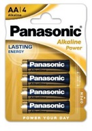 BATERIE PANASONIC ALKALINE POWER AA LR6 1,5V, 4SZT