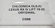 oil cooler LEXUS RX IV LIFT 19-22 original
