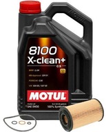 MOTUL 8100 X-CLEAN+ 5W30 5L+OLEJOVÝ FILTER OE649/4