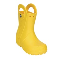 Detské gumáky Crocs Handle Rain Boot Kids yellow 25 EU