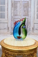 Sklo Murano, váza tvár BUZIA - 30X17CM TALIANSKO