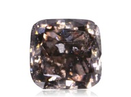 Prírodný diamant 0.21ct Hnedý Cushion I2