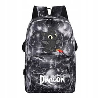 Detský školský batoh Dragon Knight (čierny)