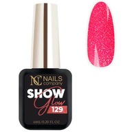 Nails Company Lakier Hybrydowy 6 ml - Show Glow 129 Koralowy