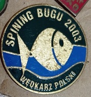 Odznaka wędkarska PZW Spining Bugu 2003 Wędkarz PL