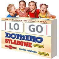 Planszowa Gra EDUKACYJNA Domino Sylabowe Logo