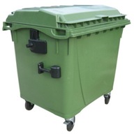 Kontajner na zber odpadu, komunálneho odpadu ATESTY Europlast zelený 1100L