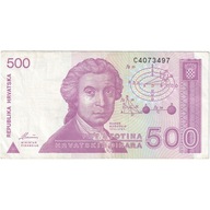 Chorwacja, 500 Dinara, 1991, 1991-10-08, KM:21a, E