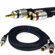 VITALCO Kabel MINI JACK 3,5 mm / 2x RCA Cinch 15m
