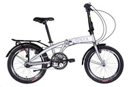 Skladací bicykel Dorozhnik ONYX planetárny rám 12 palcov koleso 20 " strieborná