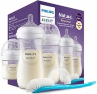 AVENT ZESTAW STARTOWY NATURAL RESPONSE BUTELKI + SZCZOTKA SCD837/12