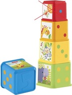 Fisher-Price Farebné Štvorcové Hrnčeky Kocky Stack