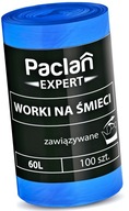 PACLAN EXPERT Worki na Śmieci Wiązane 60L - 100szt