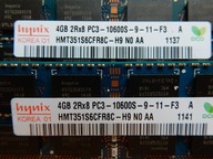 RAM DDR3 8GB 2x4GB DDR3 SO-DIMM PC3 10600S 1333MHz