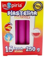 Plastelina różowa 15 lasek 250g