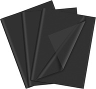 Hladký papier na balenie čierny 50x70cm 50ark