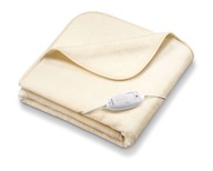 Elektrická deka Beurer fleece 130 cm x 180 cm krémová príjemná na dotyk!