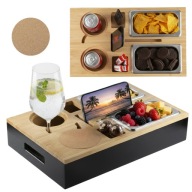 BAMBUSZ RENDSZEREZŐ PARAFA FEDÉLLEL KÁVÉZÓK ÉS GYÓGYFÜRDŐK SZÁMÁRA