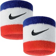Frotki na nadgarstek Nike Swoosh niebiesko-biało-c