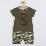 NIEMOWLĘCY LETNI PAJAC NEW BABY ARMY GIRL ROZMIAR 92 (18-24M)